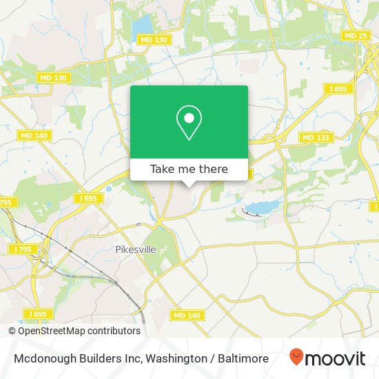 Mcdonough Builders Inc map