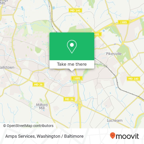 Amps Services map