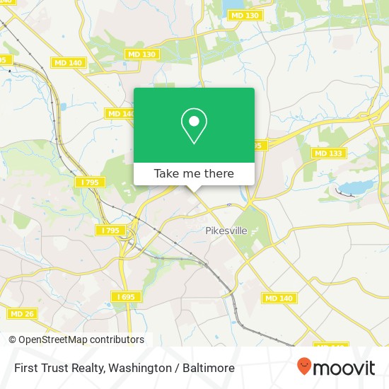 First Trust Realty map