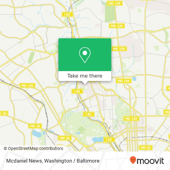 Mcdaniel News map