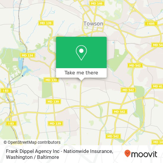 Frank Dippel Agency Inc - Nationwide Insurance map