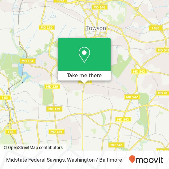 Mapa de Midstate Federal Savings