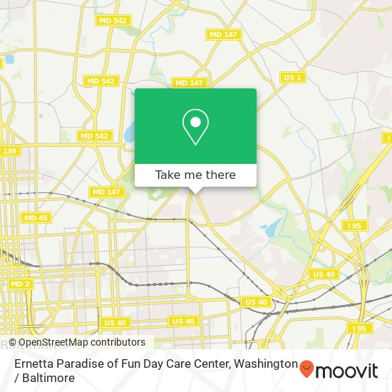 Ernetta Paradise of Fun Day Care Center map
