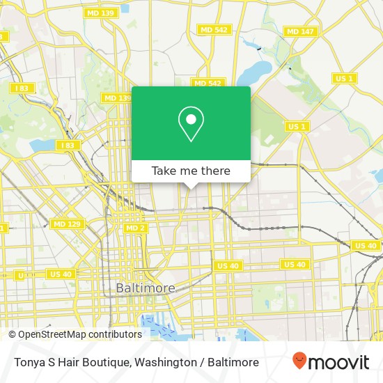 Tonya S Hair Boutique map