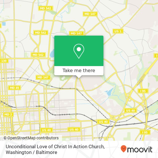 Unconditional Love of Christ In Action Church map