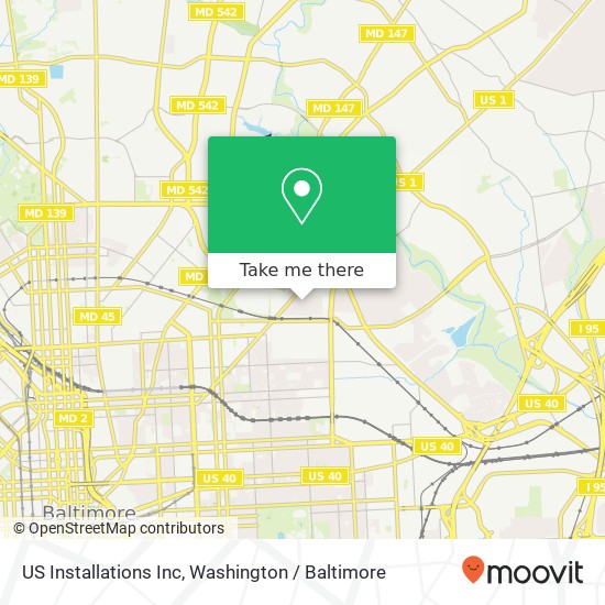 US Installations Inc map
