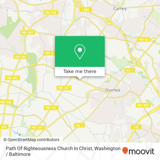 Mapa de Path Of Righteousness Church In Christ