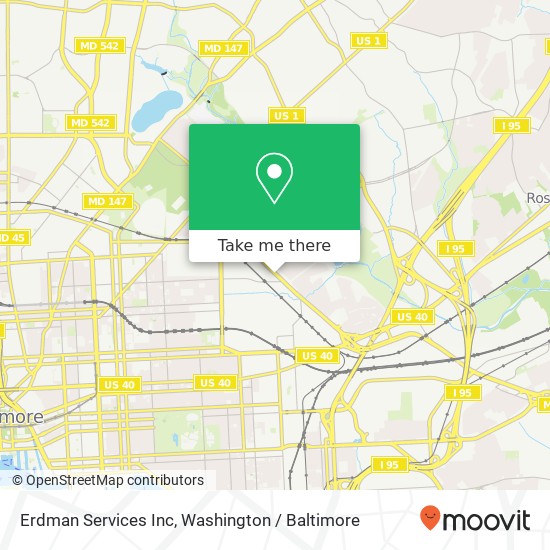 Erdman Services Inc map