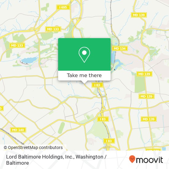 Mapa de Lord Baltimore Holdings, Inc.