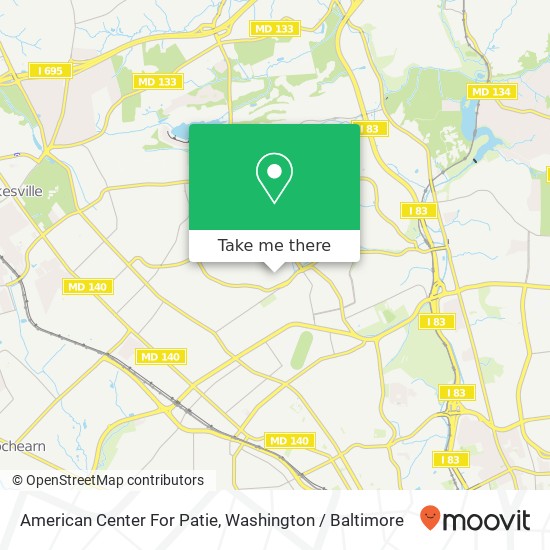 American Center For Patie map