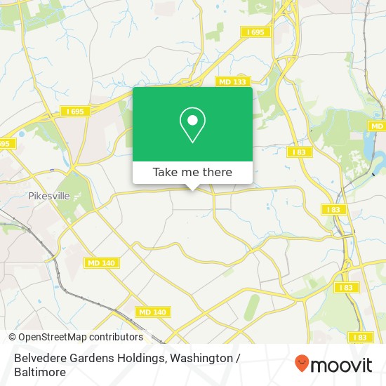 Belvedere Gardens Holdings map
