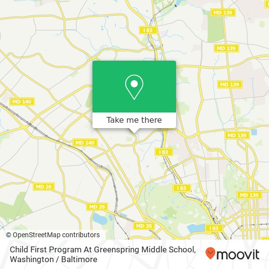 Child First Program At Greenspring Middle School map