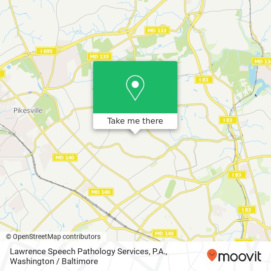 Mapa de Lawrence Speech Pathology Services, P.A.