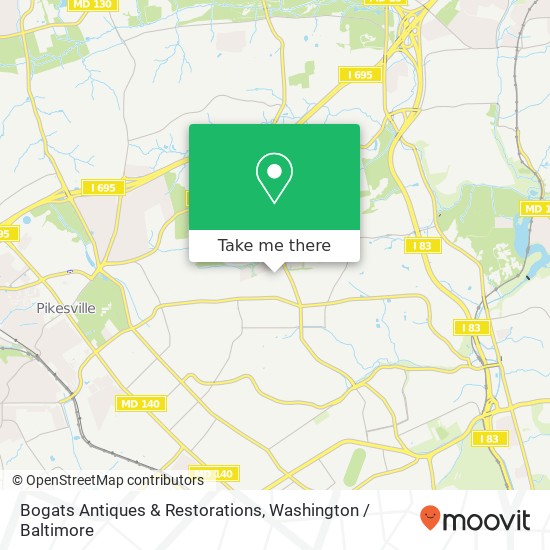 Bogats Antiques & Restorations map