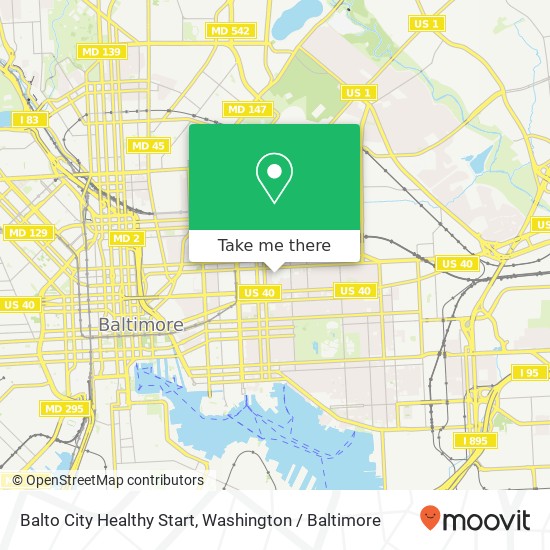 Balto City Healthy Start map