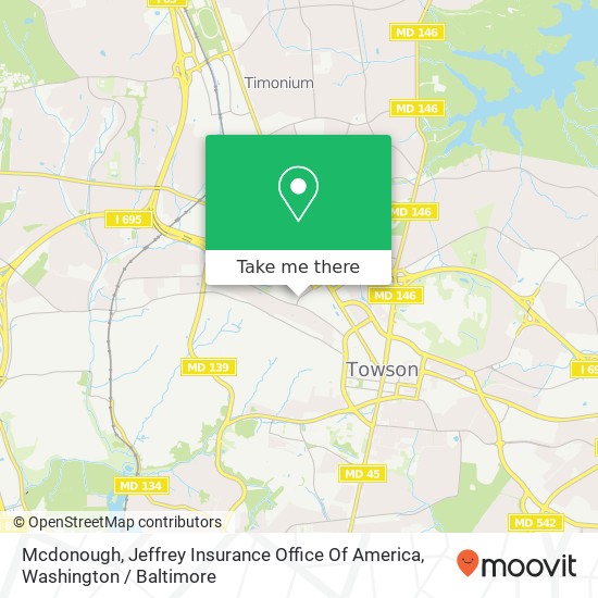 Mapa de Mcdonough, Jeffrey Insurance Office Of America