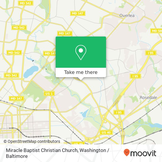 Mapa de Miracle Baptist Christian Church