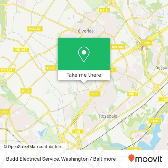 Budd Electrical Service map