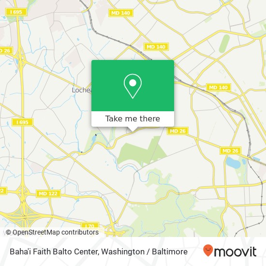 Mapa de Baha'i Faith Balto Center