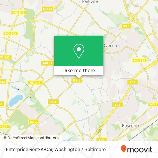 Enterprise Rent-A-Car map