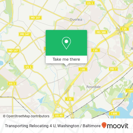 Transporting Relocating 4 U map