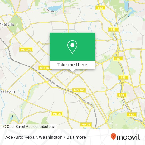 Ace Auto Repair map