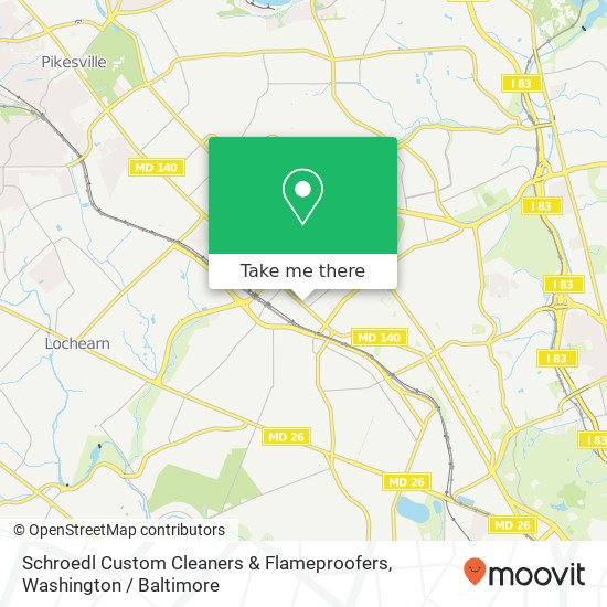 Schroedl Custom Cleaners & Flameproofers map