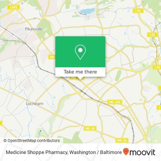 Medicine Shoppe Pharmacy map