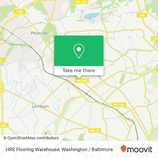HRS Flooring Warehouse map