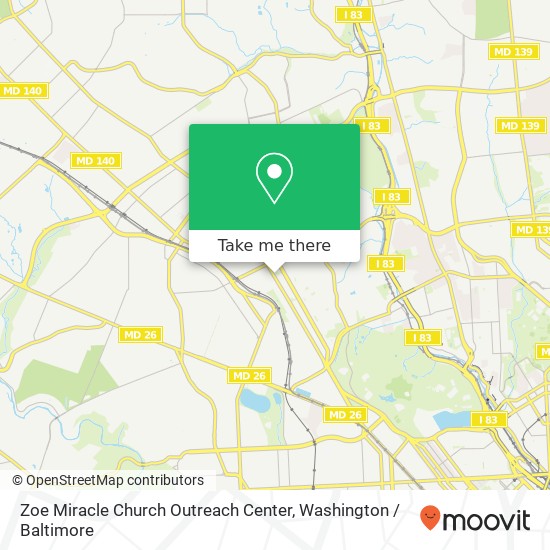 Mapa de Zoe Miracle Church Outreach Center