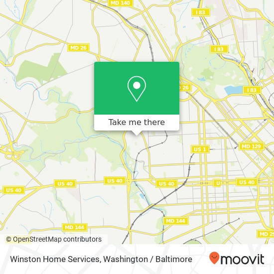 Winston Home Services map