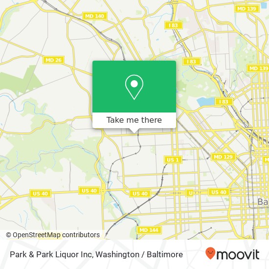 Park & Park Liquor Inc map