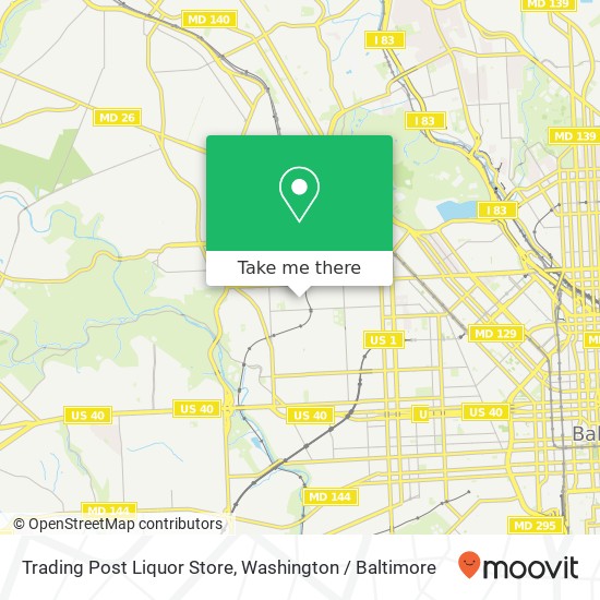 Trading Post Liquor Store map