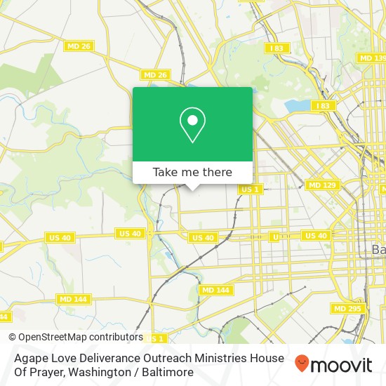 Agape Love Deliverance Outreach Ministries House Of Prayer map