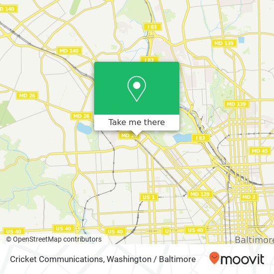 Cricket Communications map