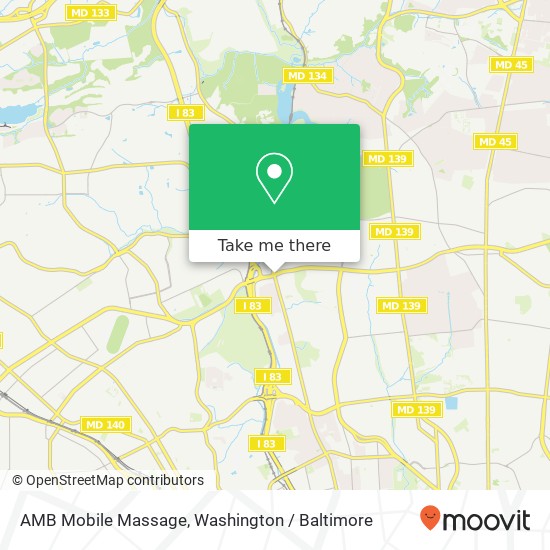 AMB Mobile Massage map
