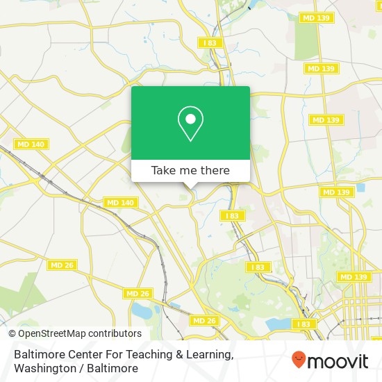 Baltimore Center For Teaching & Learning map