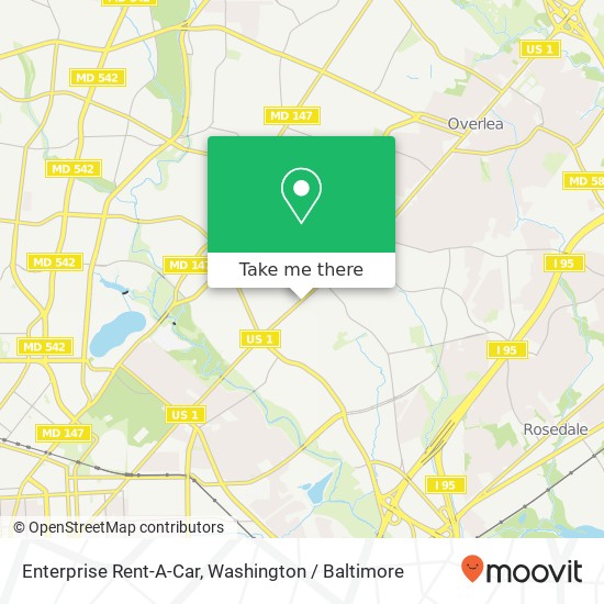 Enterprise Rent-A-Car map