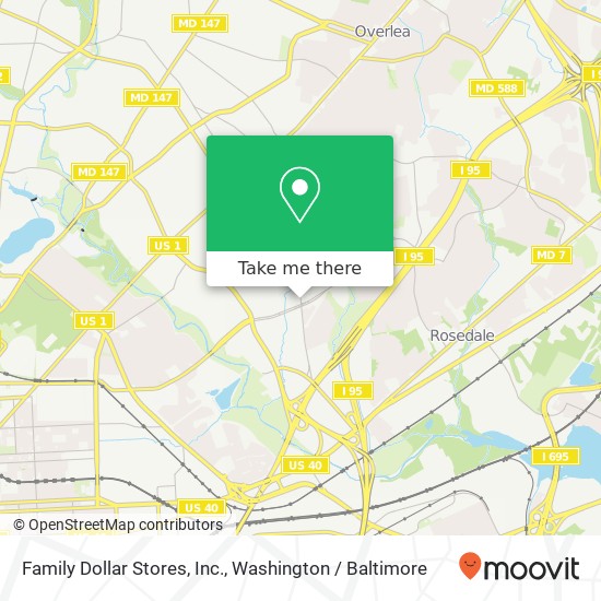 Family Dollar Stores, Inc. map