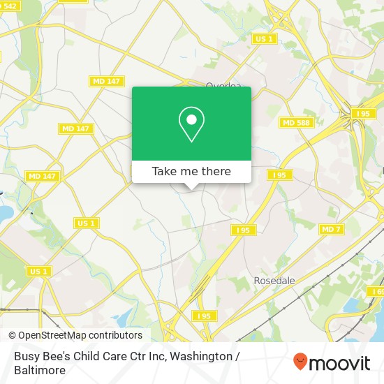 Busy Bee's Child Care Ctr Inc map