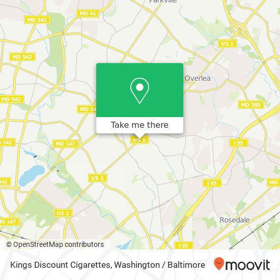 Mapa de Kings Discount Cigarettes