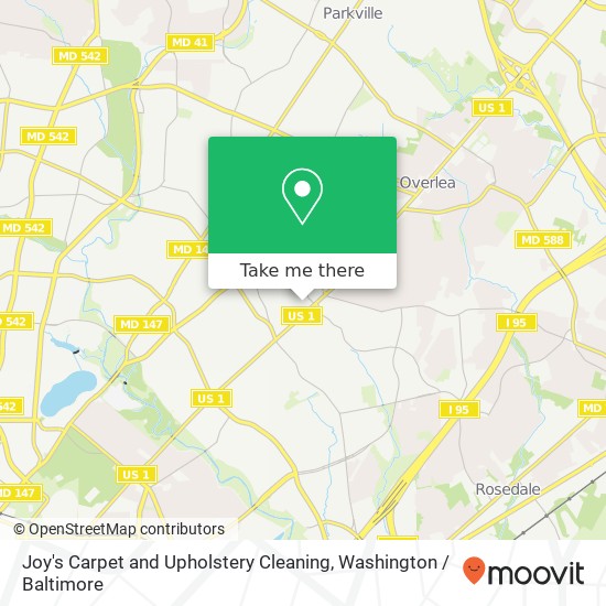 Mapa de Joy's Carpet and Upholstery Cleaning