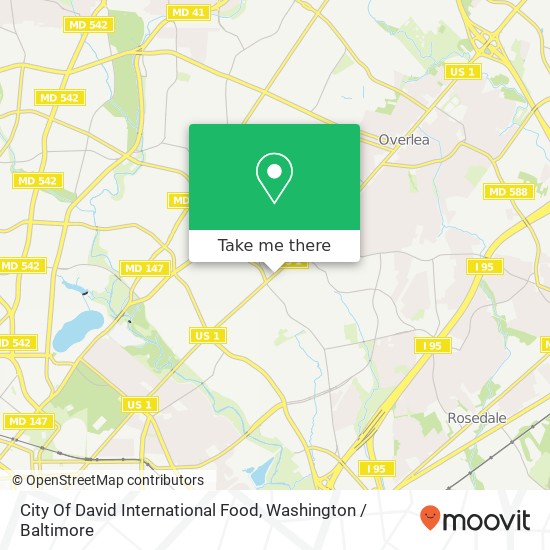 City Of David International Food map