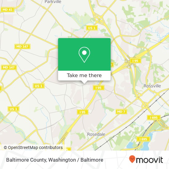 Mapa de Baltimore County