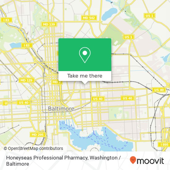 Mapa de Honeyseas Professional Pharmacy