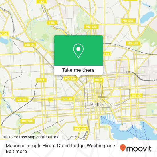 Masonic Temple Hiram Grand Lodge map