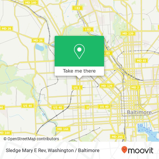 Mapa de Sledge Mary E Rev