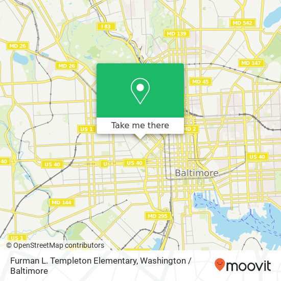 Furman L. Templeton Elementary map