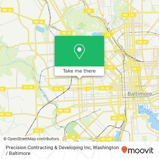 Precision Contracting & Developing Inc map