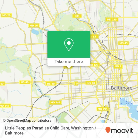 Mapa de Little Peoples Paradise Child Care